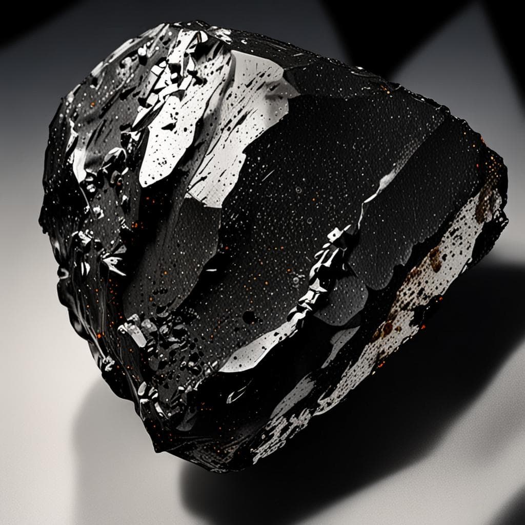 AI visualization of Allan Hills 99101 meteorite