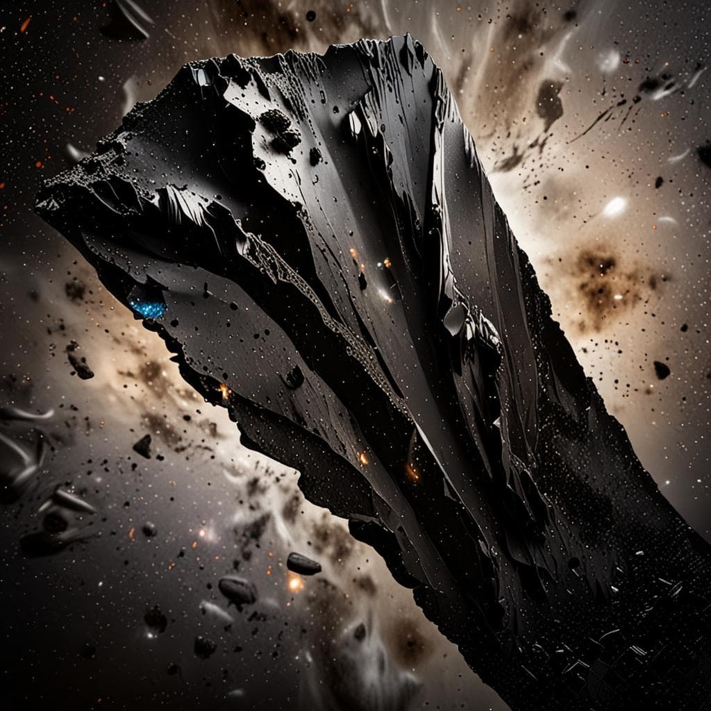 AI visualization of Allan Hills 99502 meteorite