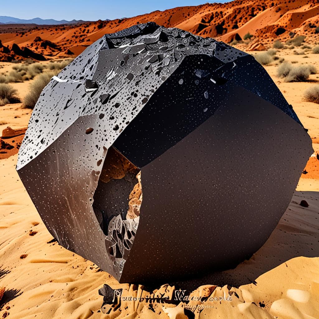 AI visualization of Patos de Minas (hexahedrite)