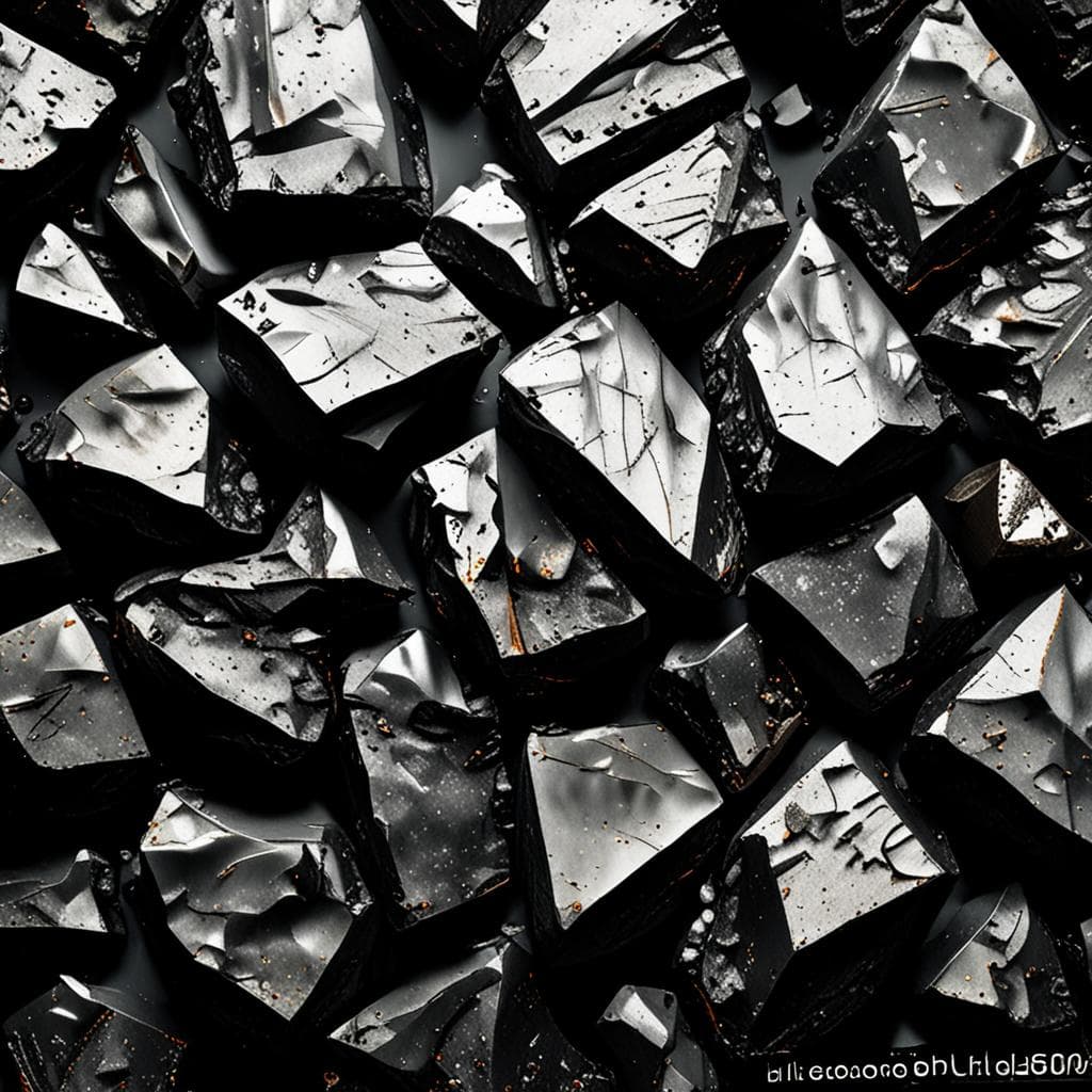 AI visualization of Grove Mountains 020048 meteorite