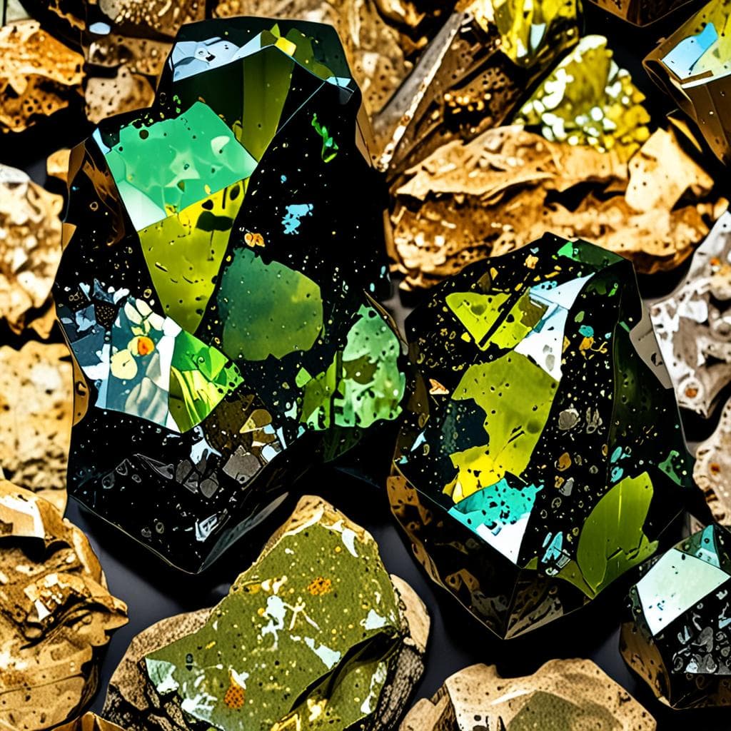 AI visualization of Cumulus Hills 04076 meteorite