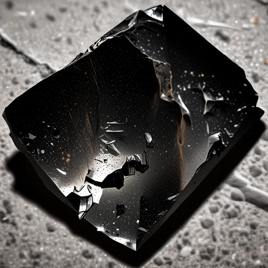 AI visualization of LaPaz Icefield 03818 meteorite