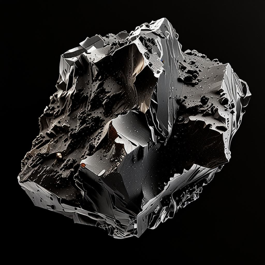AI visualization of LaPaz Icefield 03999 meteorite