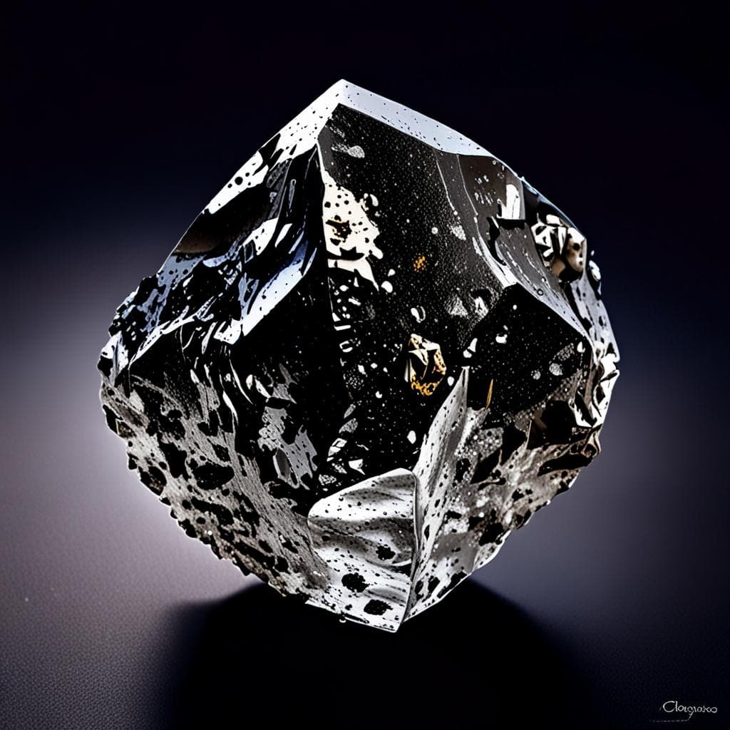 AI visualization of LaPaz Icefield 031043 meteorite