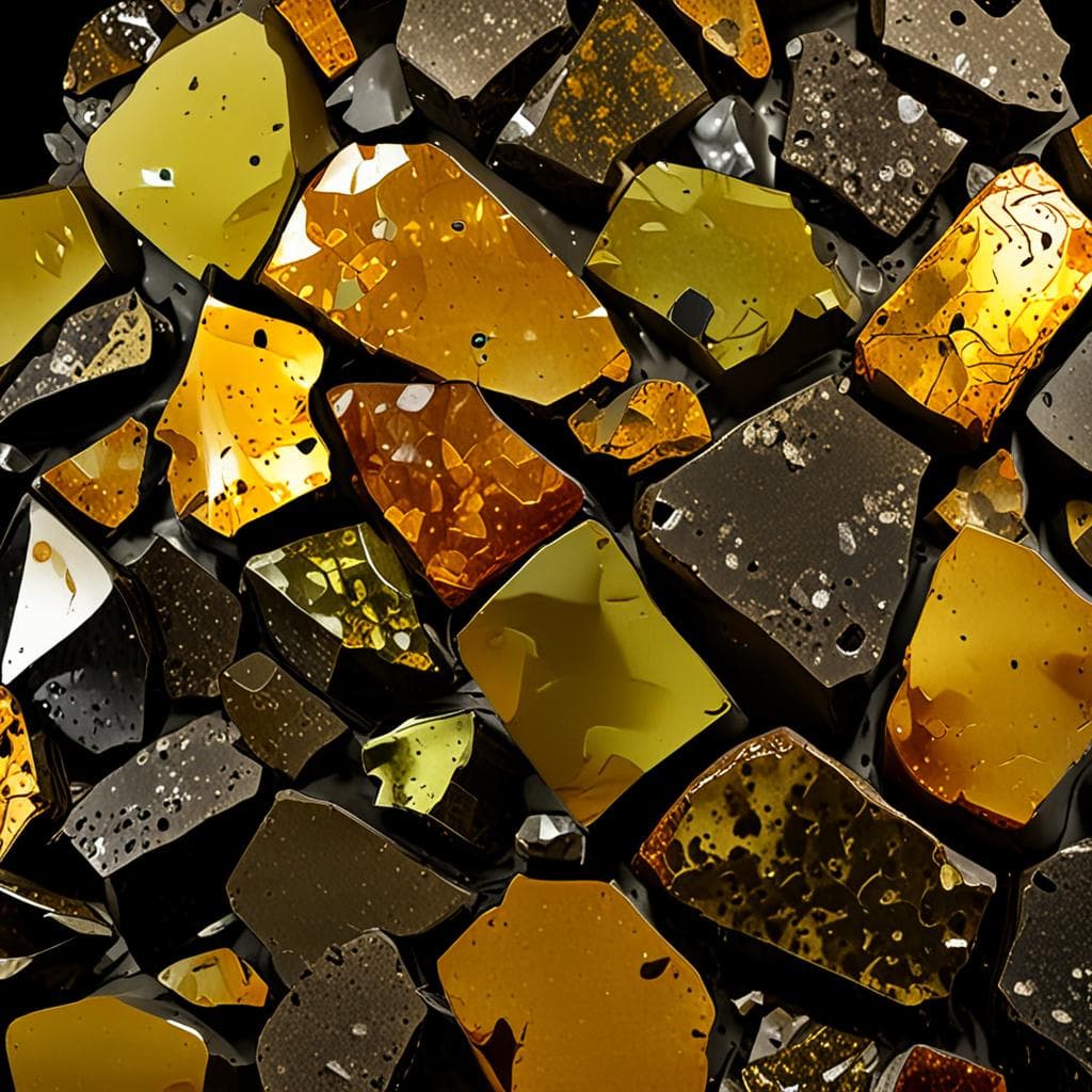 AI visualization of Albin (pallasite)