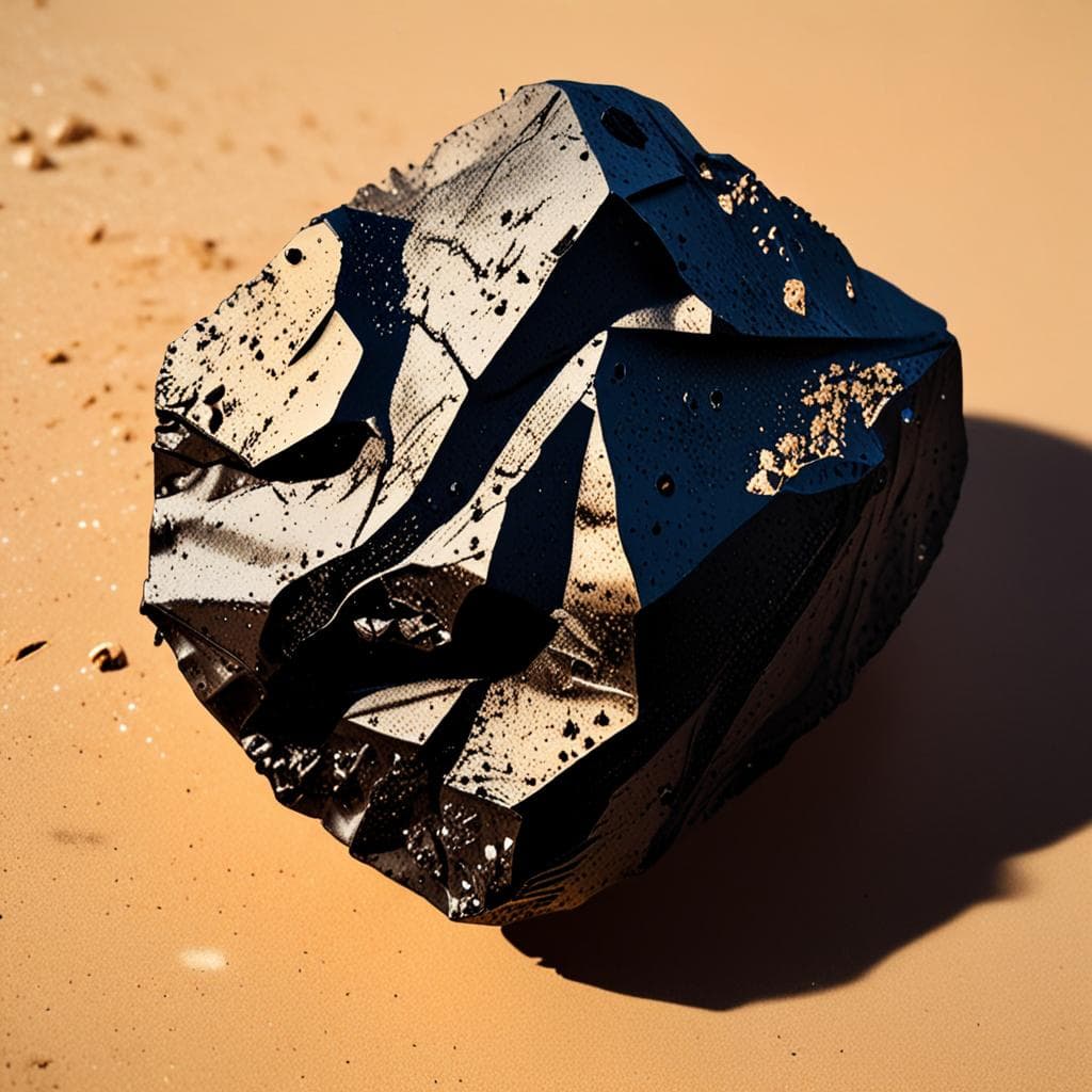 AI visualization of al-Ghanim (iron)