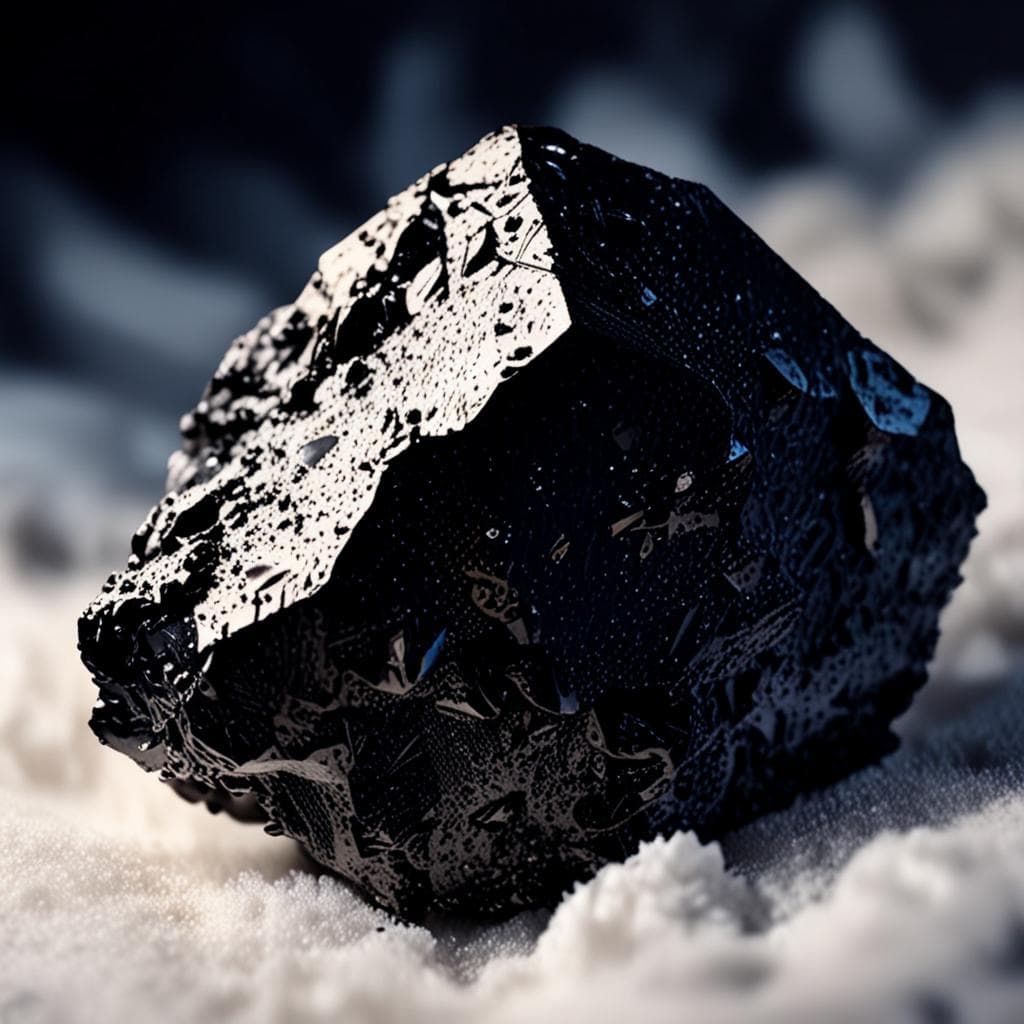 AI visualization of Grove Mountains 021494 meteorite