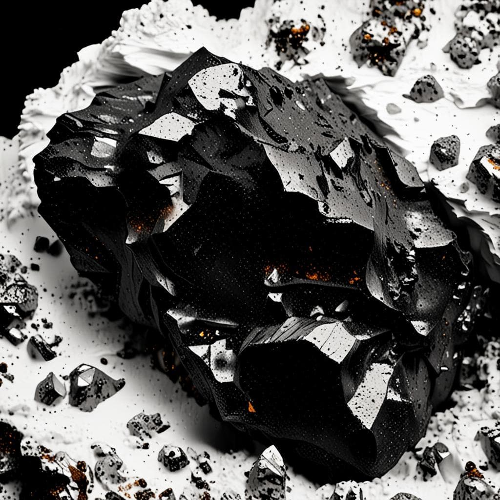 AI visualization of Grove Mountains 021948 meteorite