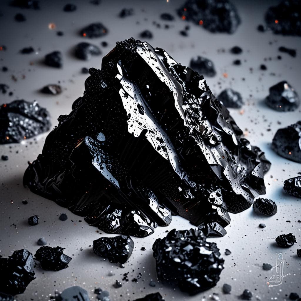 AI visualization of Grove Mountains 022239 meteorite