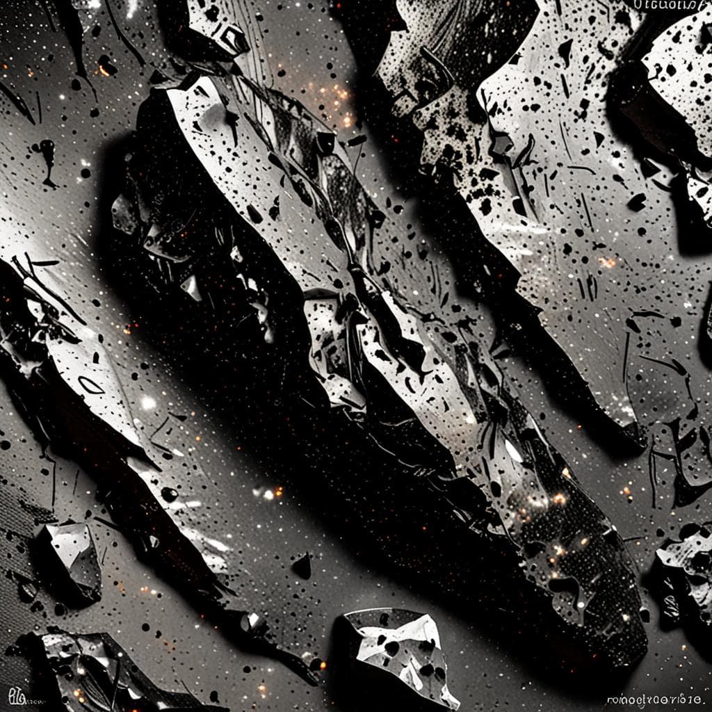 AI visualization of Grove Mountains 021798 meteorite