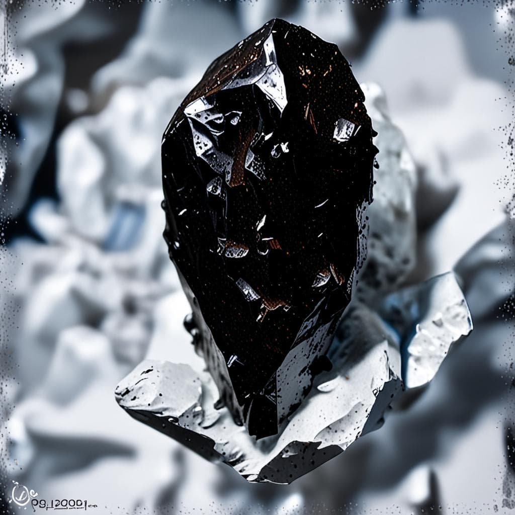 AI visualization of Grove Mountains 023586 meteorite