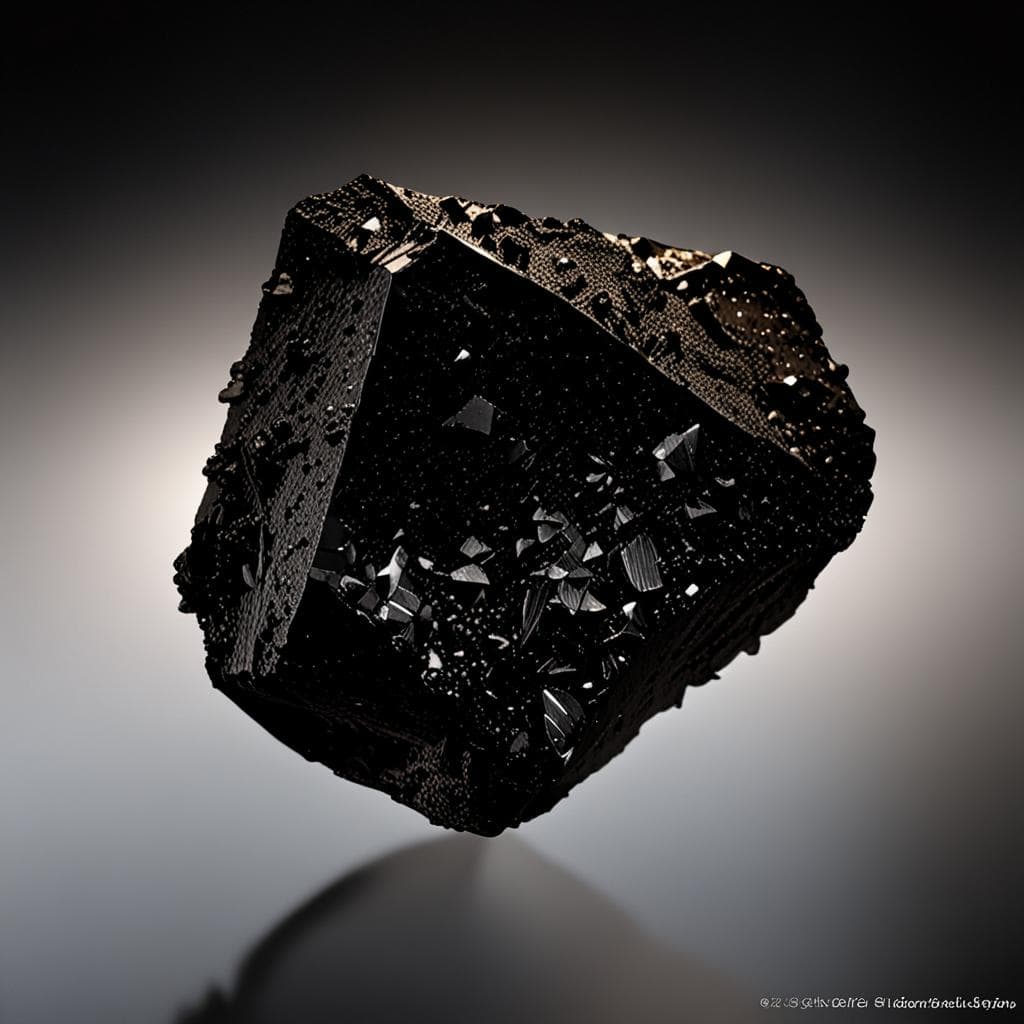 AI visualization of Dominion Range 03313 meteorite