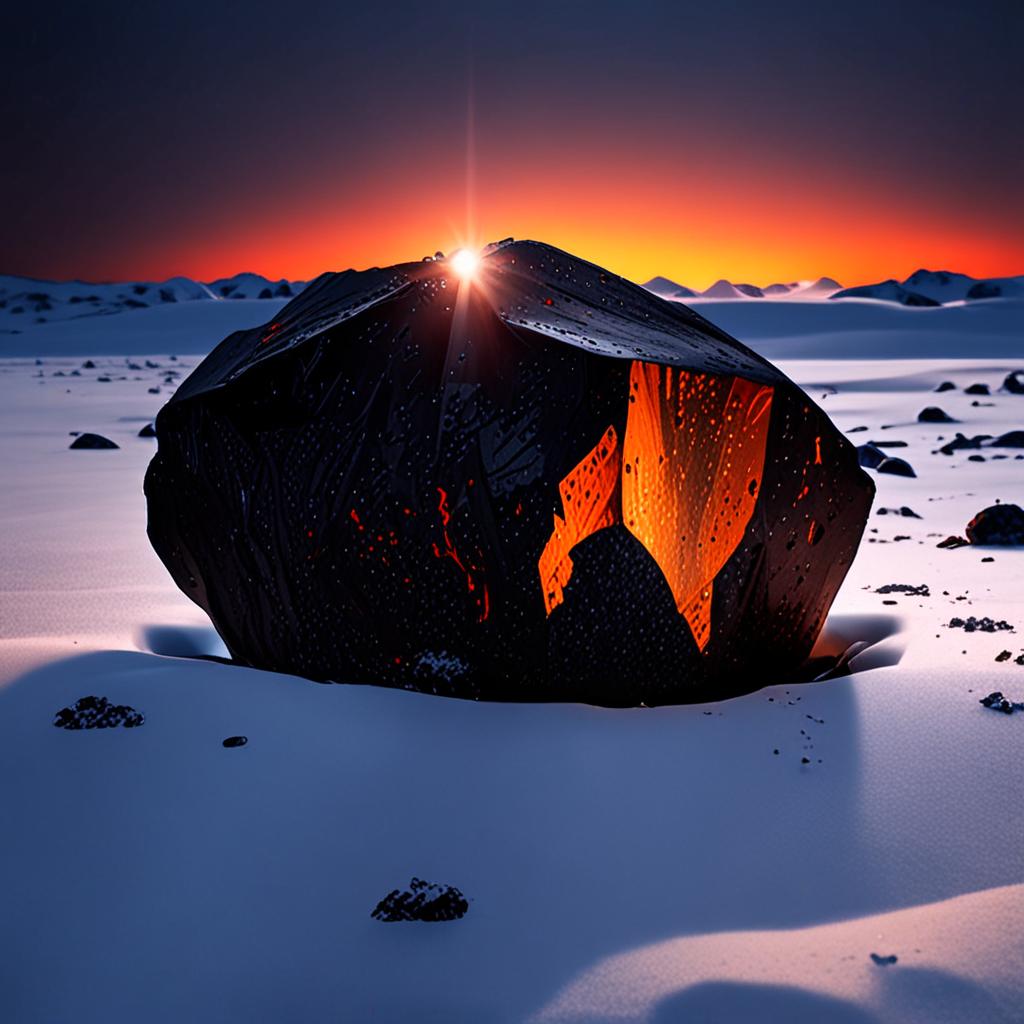 AI visualization of Tagish Lake