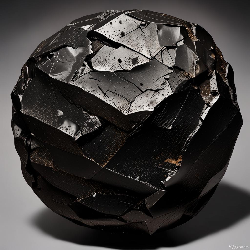 AI visualization of Adzhi-Bogdo (iron)