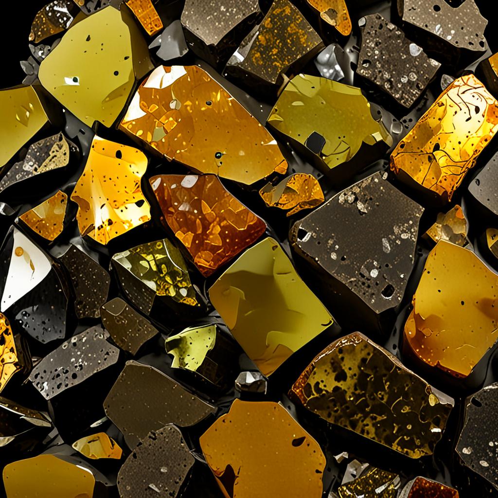 AI visualization of Albin (pallasite)