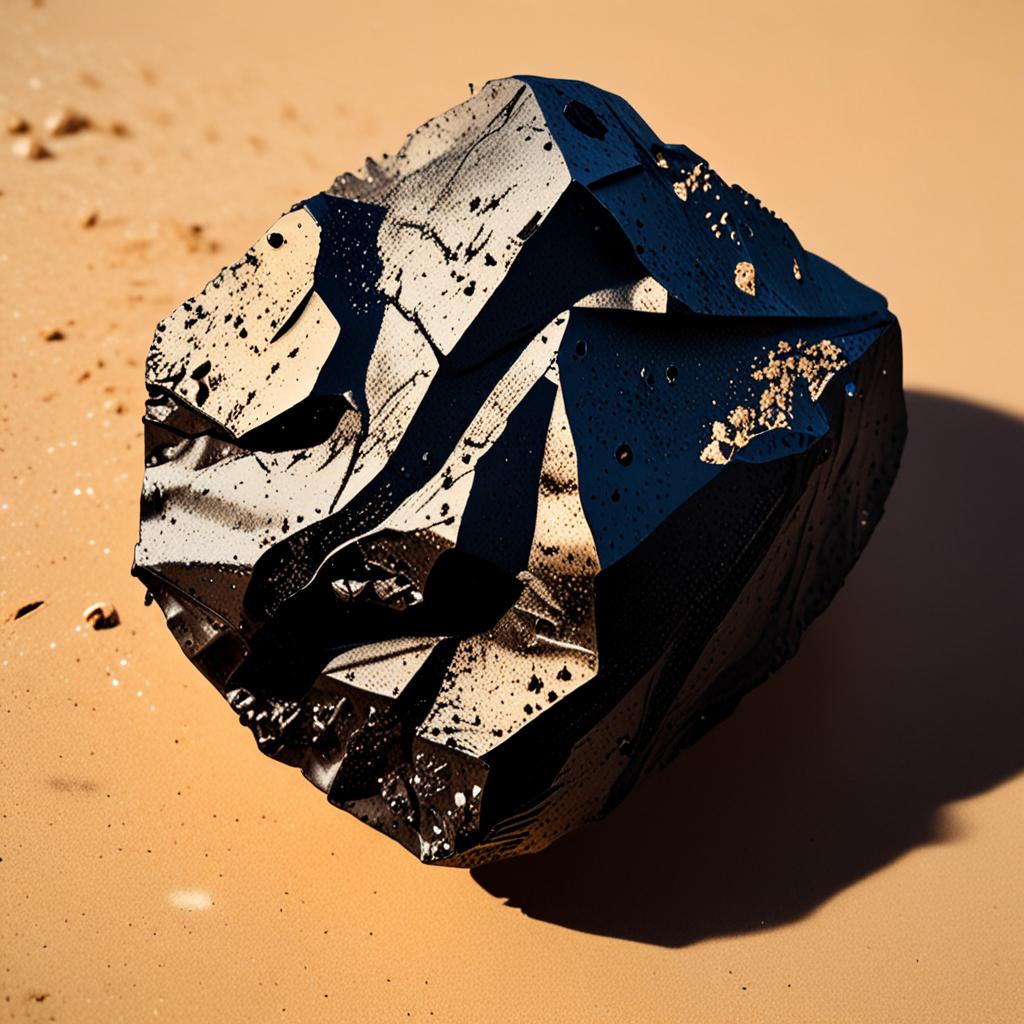 AI visualization of al-Ghanim (iron)