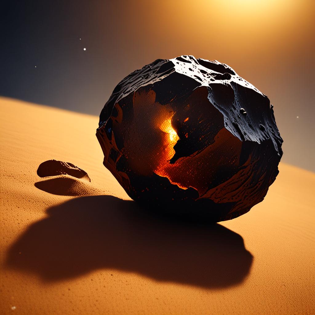 AI visualization of Almahata Sitta